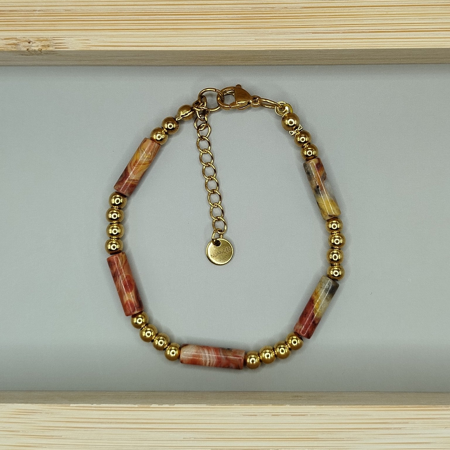 SEXTIUS coral pink Bracelet